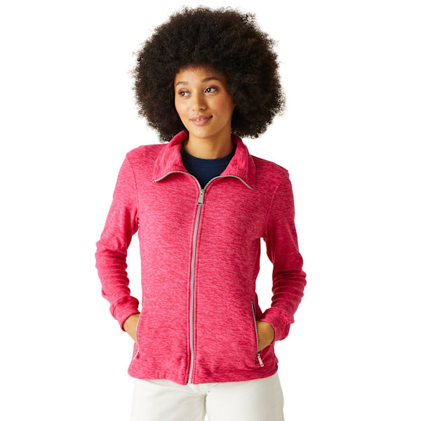 Regatta Womens/Ladies Azaelia Marl Full Zip Fleece Jacket 12 UK Hot Pink 12 UK