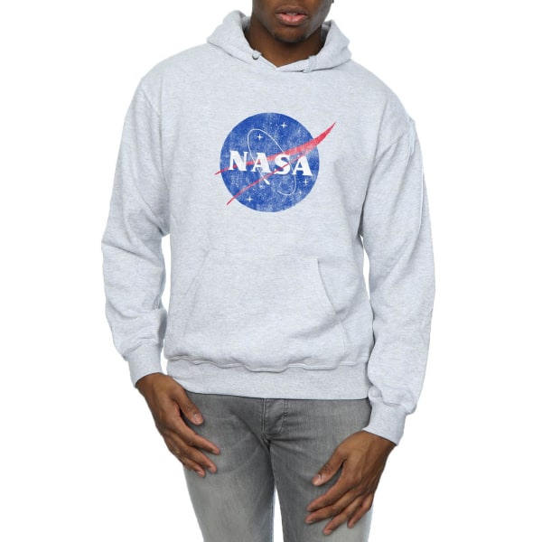 NASA Herr Insignia Logo Hoodie 3XL Sports Grey Sports Grey 3XL