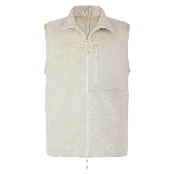 Front Row Unisex Vuxen Sherpa Återvunnen Väst L Natur Natural L