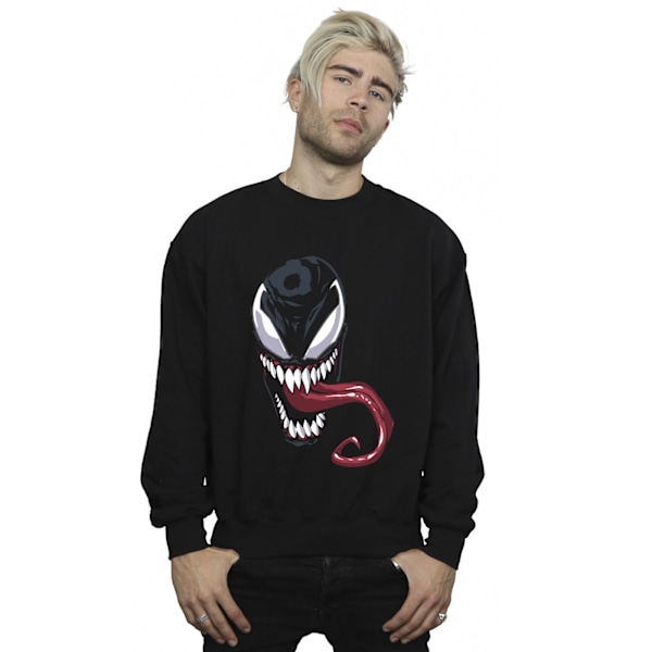 Marvel Venom Face Sweatshirt 5XL Svart Black 5XL