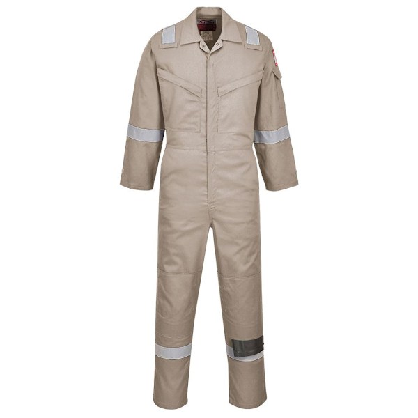 Portwest Unisex Vuxen Flamskyddad Antistatisk Overall M Khaki Khaki M