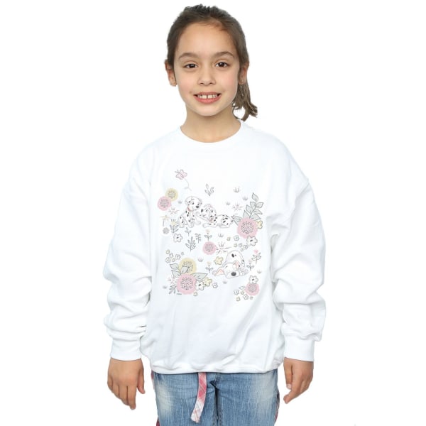 Disney Girls 101 Dalmatiner Meadow Sweatshirt 9-11 år Vit White 9-11 Years