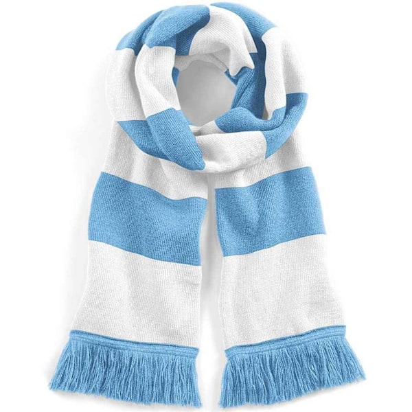 Beechfield Unisex Vuxen Stadium Scarf En Storlek Himmelblå/Vit Sky Blue/White One Size