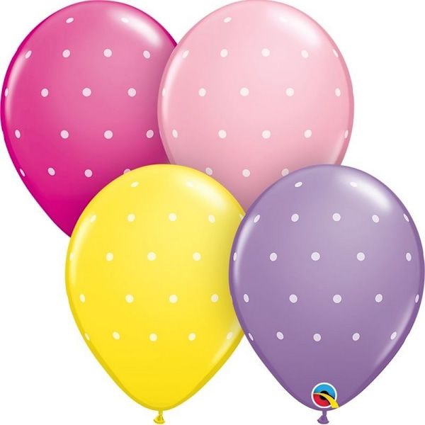 Qualatex Latex prickiga ballonger (6-pack) En storlek Rosa/Gul Pink/Yellow/Wild Berry/Lilac One Size