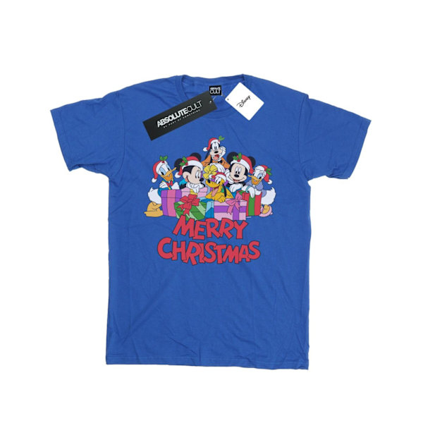 Disney Herr Mickey Mouse Och Vänner Jul T-Shirt XXL Royal Royal Blue XXL