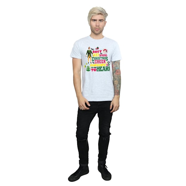 Elf Herr Julglädje T-shirt XXL Sports Grey Sports Grey XXL