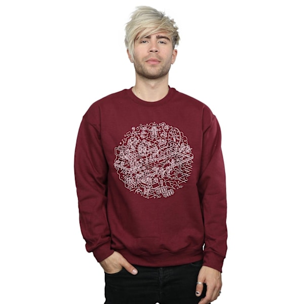 Star Wars Jul Dödsstjärnan Sweatshirt S Bourgogne Burgundy S