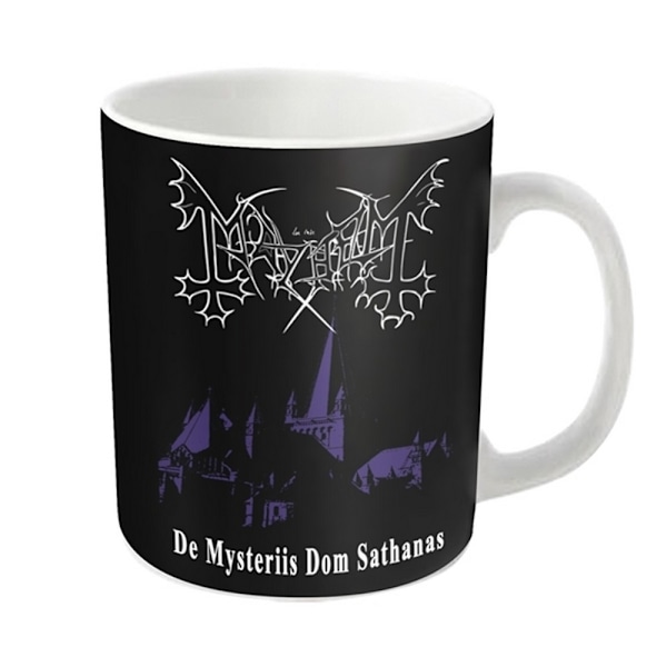 Mayhem De Mysteriis Dom Sathanas Mugg En Storlek Svart/Vit/Lila Black/White/Purple One Size