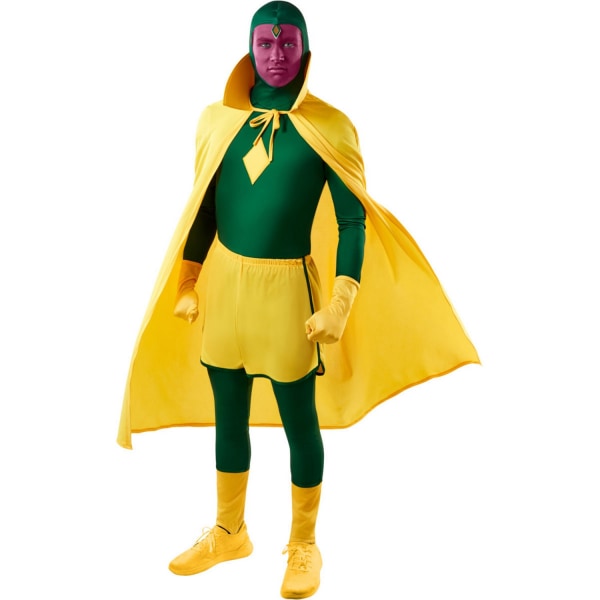 WandaVision Mens Deluxe Halloween Costume XS Grön/Gul Green/Yellow XS