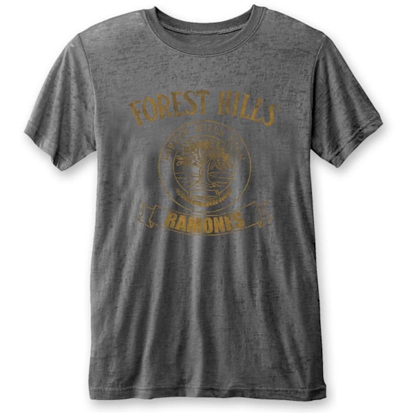 Ramones Unisex Vuxen Forest Hills Vintage T-Shirt XXL Charcoal Charcoal Grey XXL