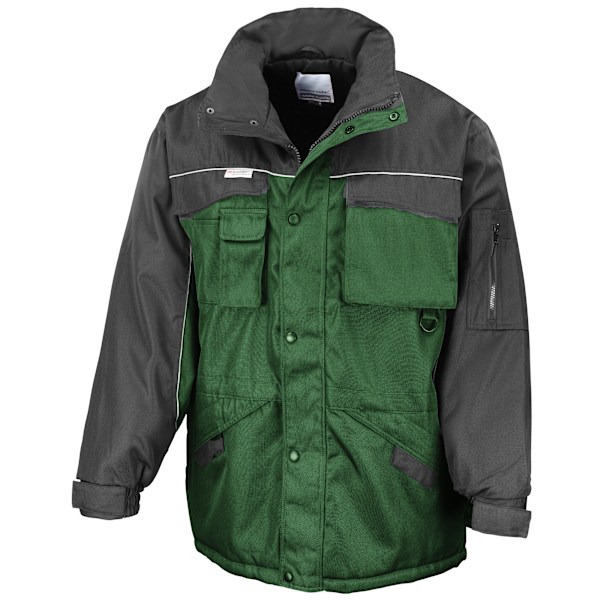 Result Herrarbetskläder Heavy Duty Vattenavvisande Vindtät Combo Bottle Green/Black XL