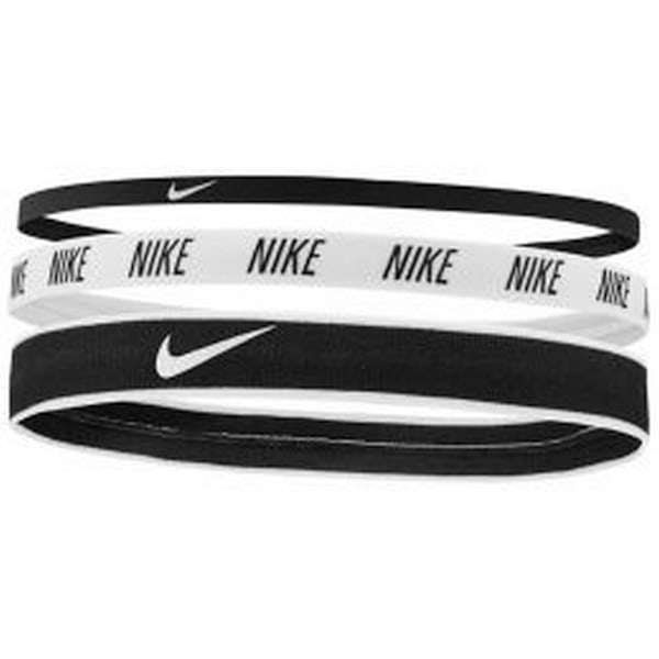 Nike Mixed Width Headbands 3 Pack One Size Svart/Vit Black/White One Size