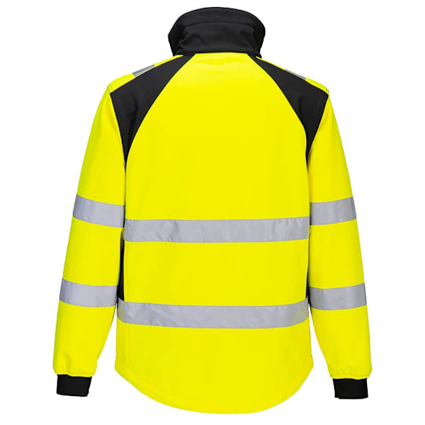 Portwest WX2 Eco Hi-Vis 2-lagers Soft Shell Jacka för män XXL Gul Yellow/Black XXL
