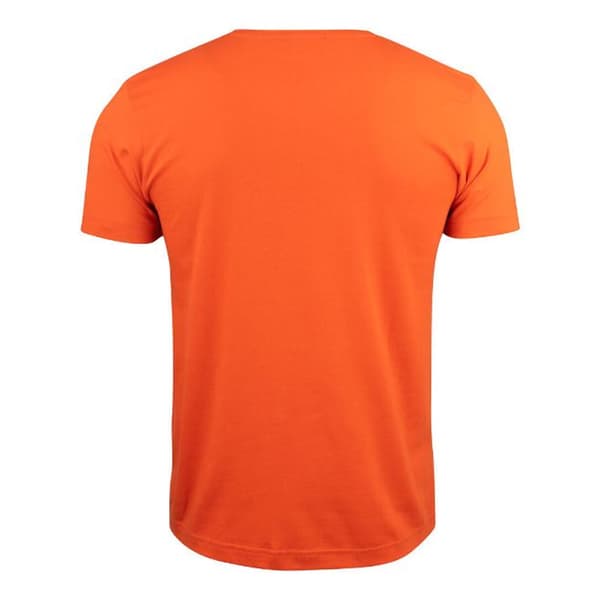 Clique Herr Basic V-ringad kortärmad t-shirt M Blodapelsin Blood Orange M