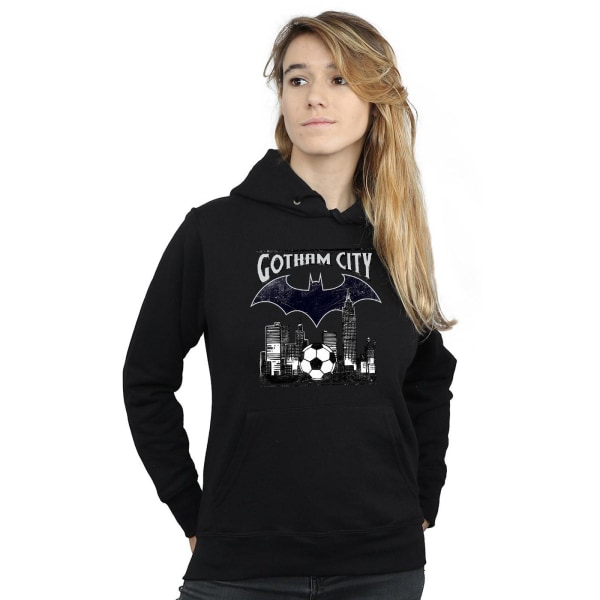 DC Comics Dam/Kvinnor Batman Football Gotham City Hoodie M Svart Black M