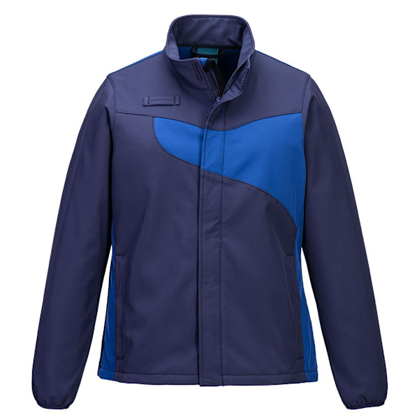 Portwest Dam/Dam 2-lagers Softshelljacka L Marinblå/Kungsblå B Navy/Royal Blue L