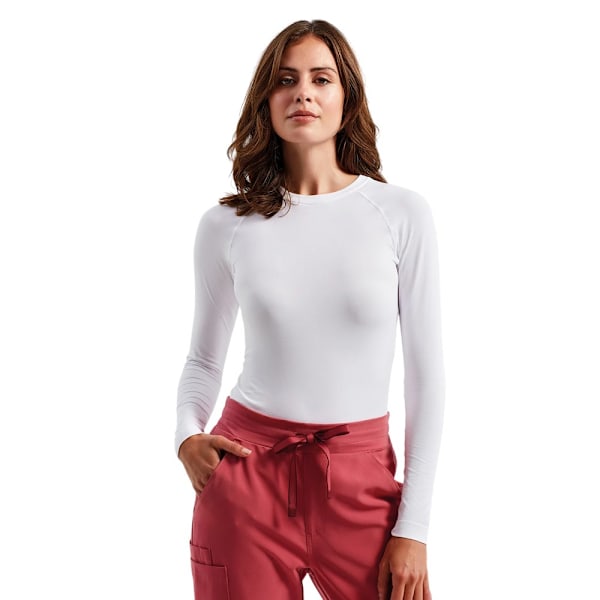 Onna Dam/Kvinna Unstoppable Fresh Underscrub Baslager Topp White 3XL