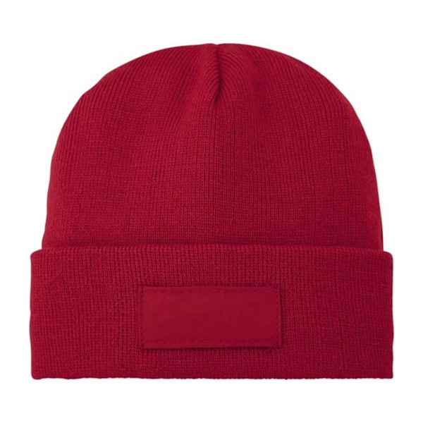 Bullet Boreas Beanie med Patch, Storlek One Size, Röd Red One Size