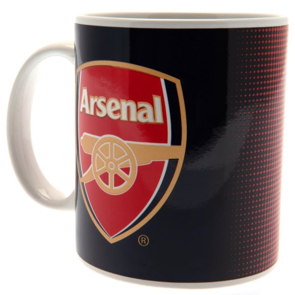 Arsenal FC Fade Design Keramisk Mugg I Tryckt Kartong 9 x 8cm Navy/Red/White 9 x 8cm