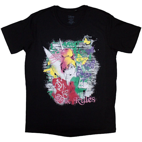 Tinkerbell Unisex Vuxen Tink Rules T-Shirt XXL Svart Black XXL