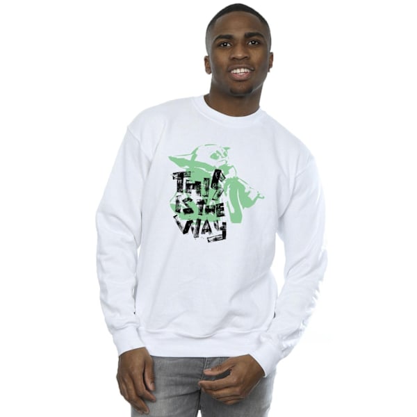 Star Wars Herr The Mandalorian This Is The Way Grogu Sweatshirt White M