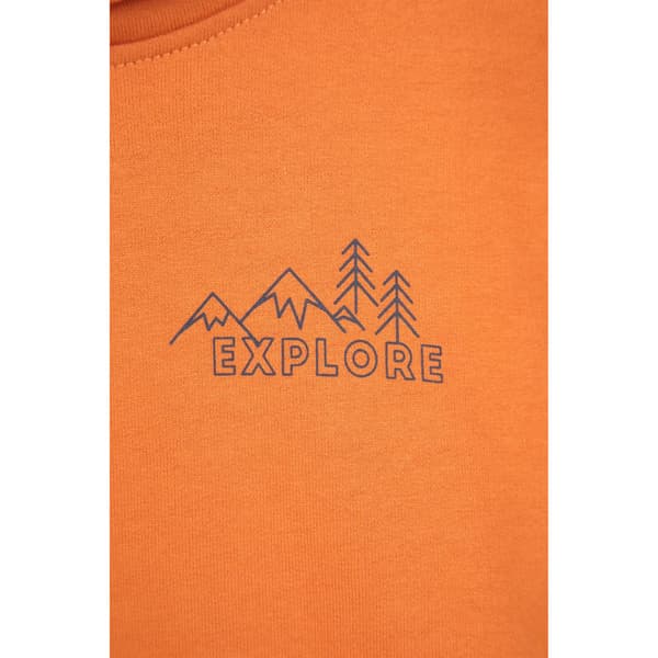 Mountain Warehouse Barn/Barn Explore Grafisk Hoodie 2-3 År Orange 2-3 Years