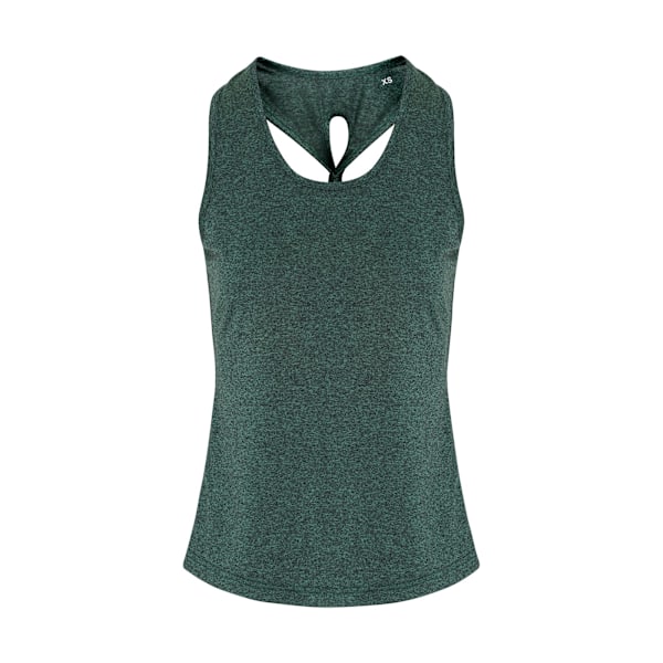 TriDri Dam/Kvinnors Yoga Knot Väst S Forest Green/Black Melang Forest Green/Black Melange S