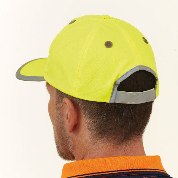 Yoko Hi-Vis Säkerhetsstöt Cap En Storlek Gul Yellow One Size