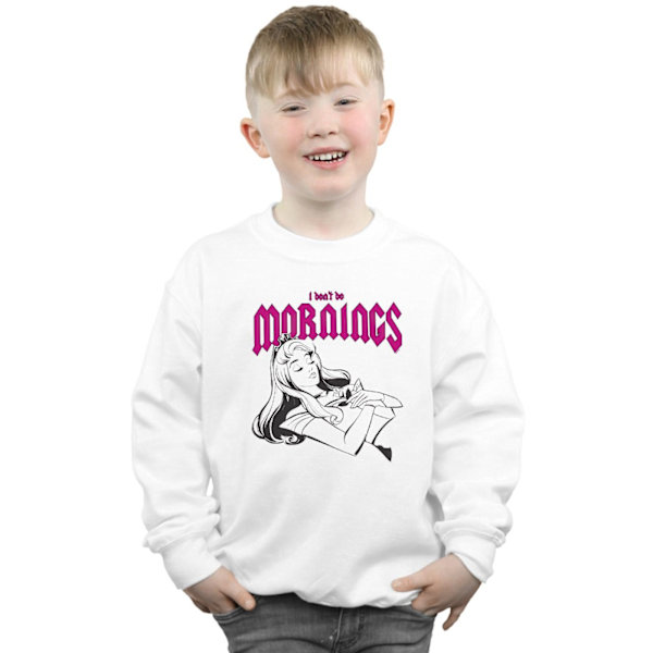 Disney Pojkar Törnrosa Don´t Do Mornings Sweatshirt 5-6 År White 5-6 Years