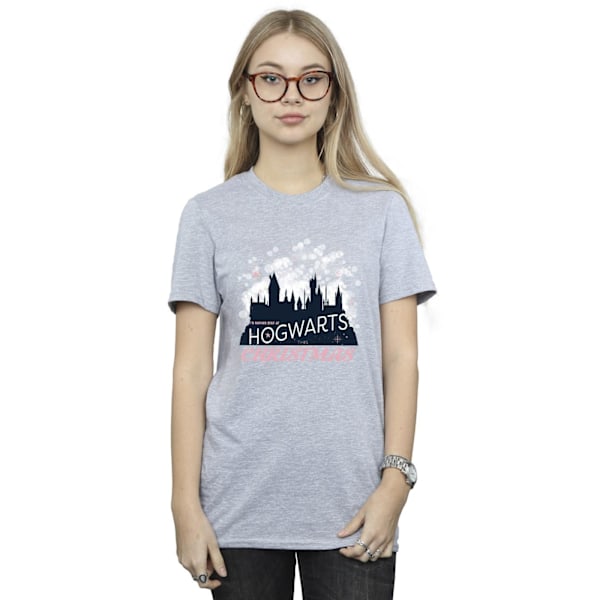 Harry Potter Dam/Damer Hogwarts Jul Bomull Boyfriend Sports Grey M