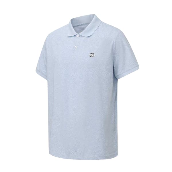 Pretty Green Herr Paisley Pikétröja S Marinblå Navy S