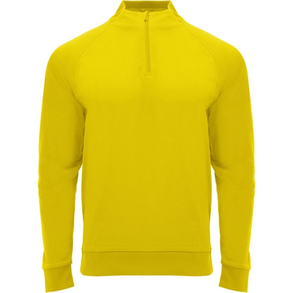 Roly Unisex Epiro Quarter Zip Långärmad Sweatshirt L Gul Yellow L