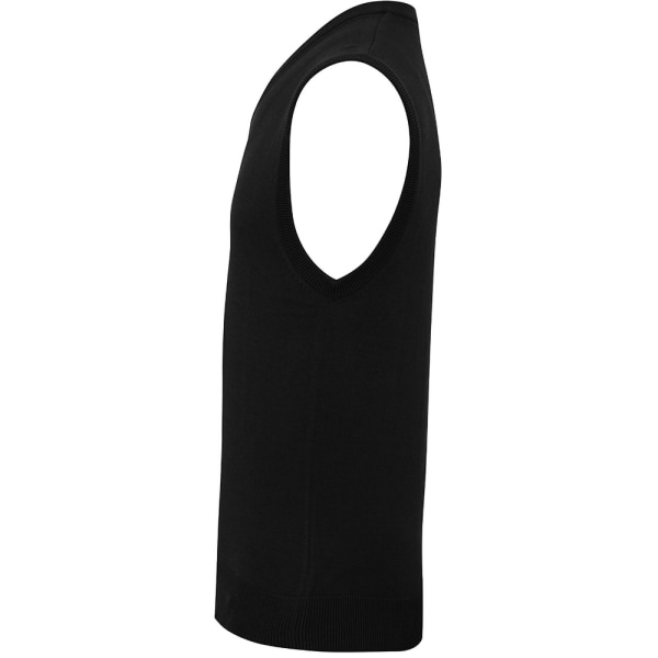 Premier Mens ärmlös bomull Akryl V-ringad tröja 3XL svart Black 3XL