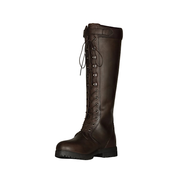 Moretta Dam/Dam Teramo Spets Läder Country Boots 6 UK St Dark Brown 6 UK Standard