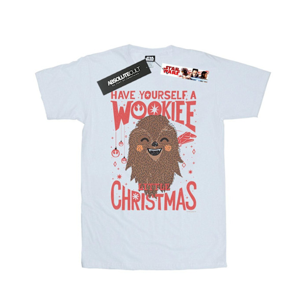 Star Wars Dam/Damer Wookiee Lilla Jul Bomull Pojkvän White M