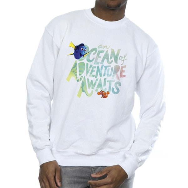 Disney Finding Dory Ocean Of Adventure Sweatshirt M Vit White M