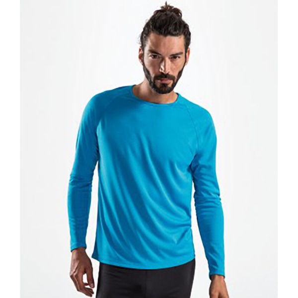 SOLS Sportig Långärmad Performance T-shirt för män L Neongrön Neon Green L