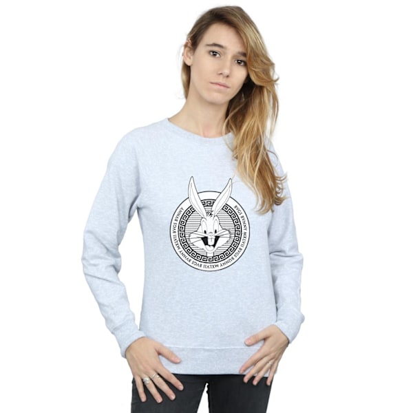 Looney Tunes Dam/Damer Bugs Bunny Grekisk Cirkel Sweatshirt M Sports Grey M