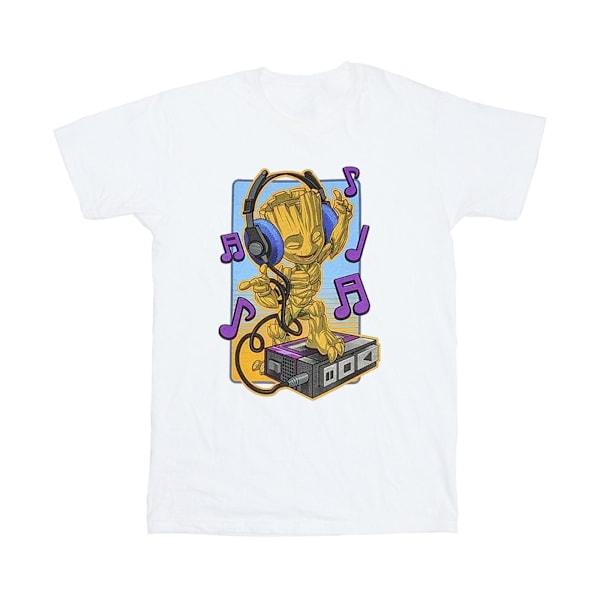 Guardians Of The Galaxy Unisex Vuxen Groot Dansande T-shirt M Wh White M