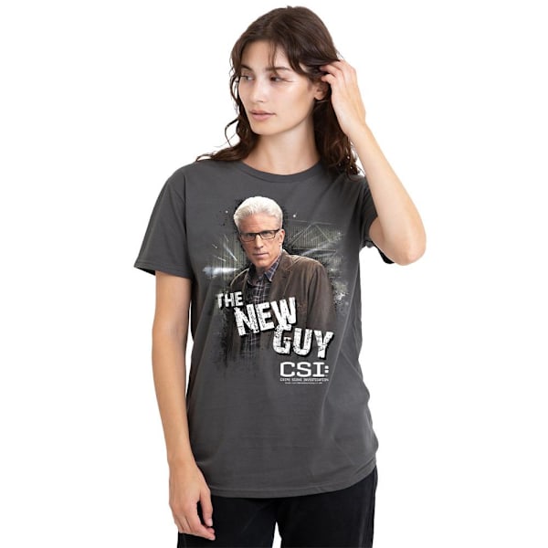 CSI Unisex Vuxen The New Guy T-Shirt XL Kolgrå Charcoal XL