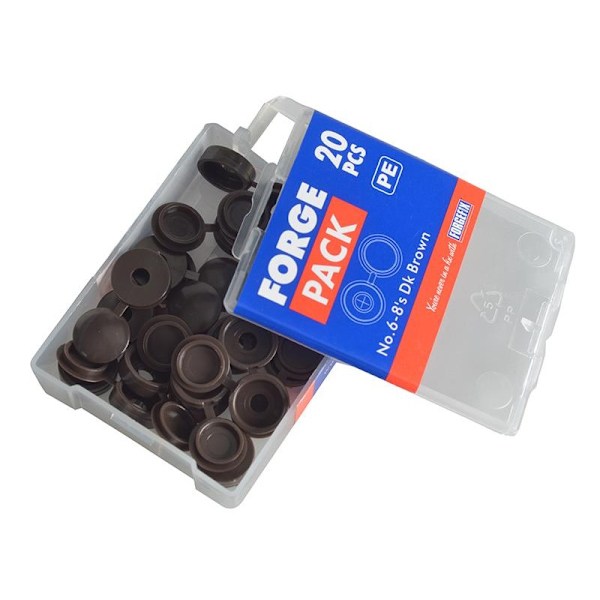 Forgefix Gångjärnsförsedda Täcklock, Påse Brun Nr 6-8 Flerfärgad Multi Colour Brown No. 6-8