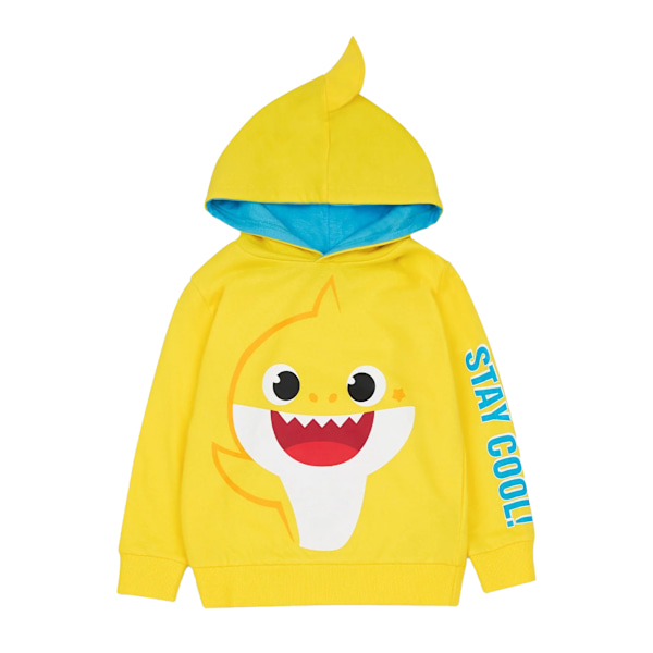 Baby Shark Barn Hoodie 3D 18-24 månader Yellow 18-24 Months