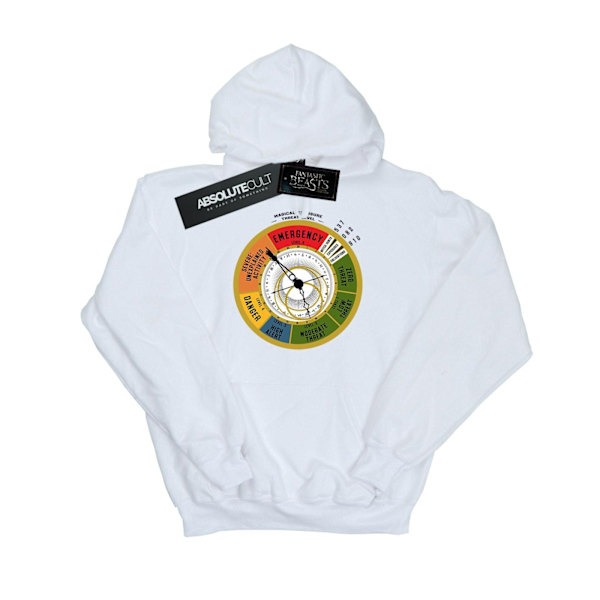 Fantastiska vidunder Girls Threat Level Hoodie 9-11 år Vit White 9-11 Years