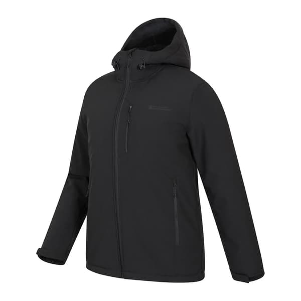 Mountain Warehouse Herr Charleston Fuskpälsfodrad Softshelljacka Black L