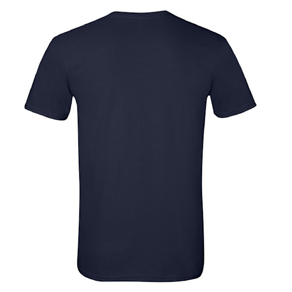 Gildan herr kortärmad mjuk t-shirt M marinblå Navy M