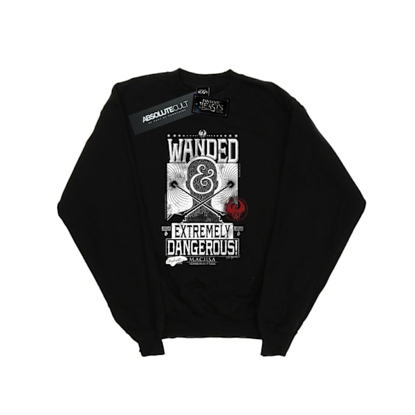 Fantastiska vidunder Girls Wanded And Extremely Dangerous Sweatshirt Black 12-13 Years