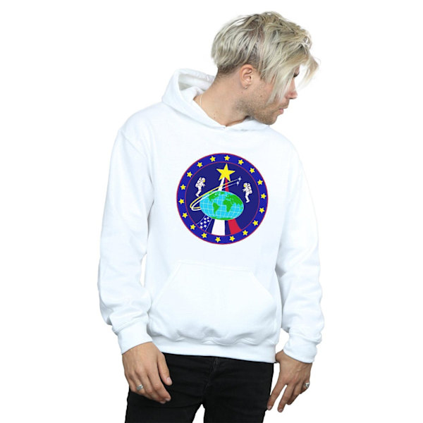 NASA Classic Globe Astronauts Hoodie S Vit White S