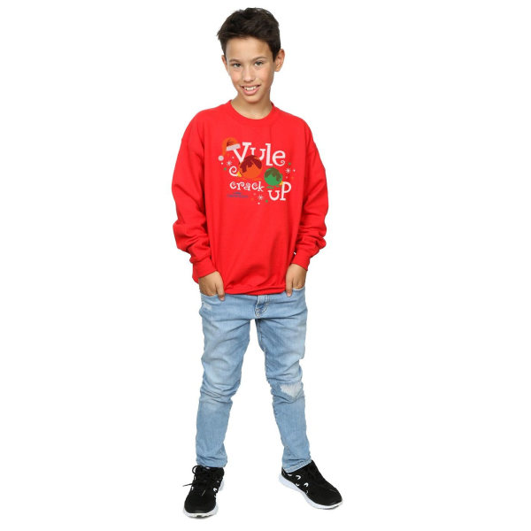 National Lampoon's Christmas Vacation Boys Yule Crack Up Sweatshirt Red 5-6 Years