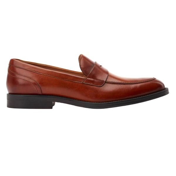 Base London Kennedy Läder Slip-on Loafers för Män 11 UK Bränd Ta Burnt Tan 11 UK
