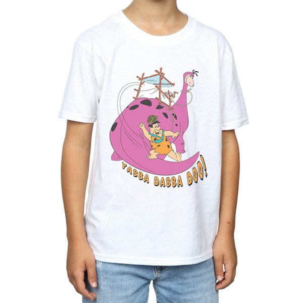 The Flintstones Boys Yabba Dabba Doo T-Shirt 5-6 år Vit White 5-6 Years